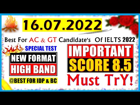 IELTS LISTENING PRACTICE TEST 2022 WITH ANSWERS | 16.07.2022