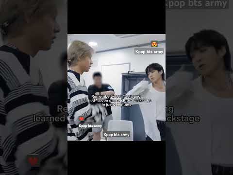 remember when taehyung learned "seven dance steps"backstage in just 2 minutes #taehyung #jungkook