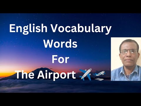English Vocabulary Words For The Airport | English Speaking Practice Lesson