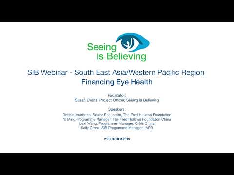 Financiación de la salud ocular - Región de Asia Sudoriental/Pacífico Occidental