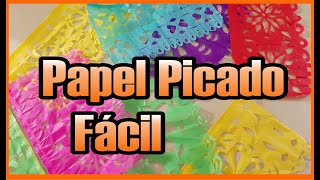 Cómo Hacer Papel Picado FÁCIL / Para Día de Muertos