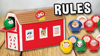 How to play UNO MOO! game (official rules, instructions and gameplay) | Spielregeln TV x Mattel