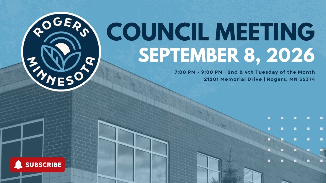 September 8, 2026 | Rogers City Council Meeting