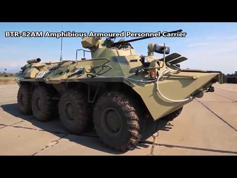 New BTR-82AM Amphibious Armoured Personnel Carrier (APC), Russia.