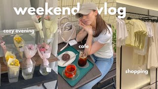SHOPPING IN KOREA 📹 trendy clothes, cafe streets + cozy night in my apartment