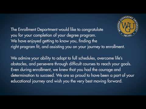 WGU Spring 2021 Virtual Commencement - Congratulations!