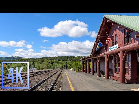 Amtrak Train Ambience | Conductor Announcements | Sleeping, Studying, Relaxing | NO LOOP | 4K | ASMR
