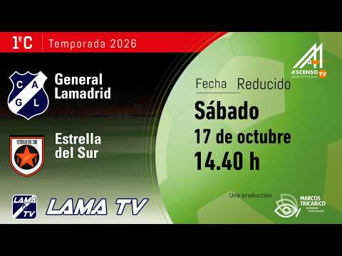 #PRIMERA C | GRAL. LAMADRID - ESTRELLA DEL SUR | REDUCIDO IDA