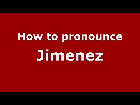 How to pronounce Jimenez (Spanish/Argentina) - PronounceNames.com