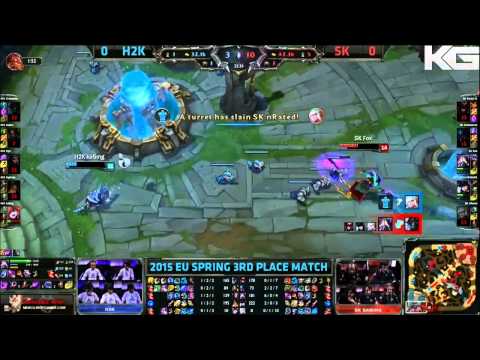 H2K vs SK Gaming Game 1 highlights 3rd Place Playoff Spring 2015 Playoffs
