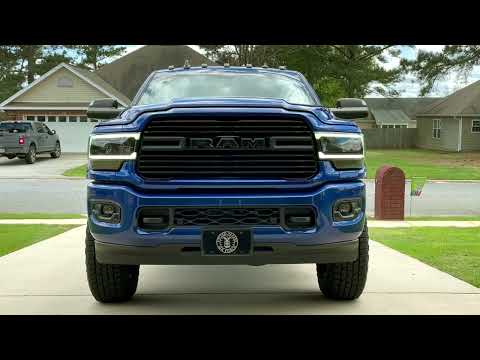 Alpharex LUXX-Series LED projector headlights on 19-22 Ram 2500