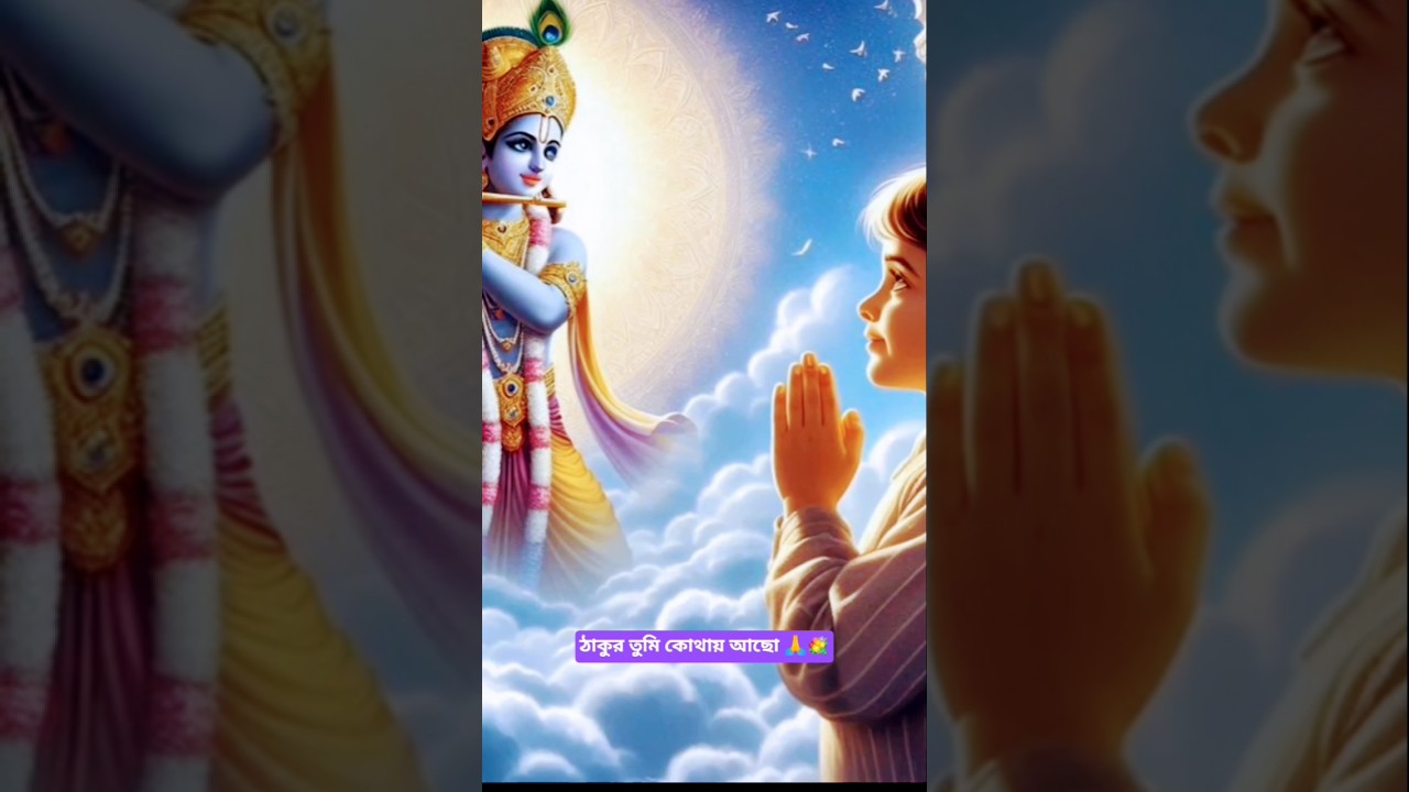 ঠাকুর তুমি কোথায় আছো 🙏💐🦚🥀🌿🥀 #song #love #devotional #daily short #trending #bhaktisong 📿🙏🙏
