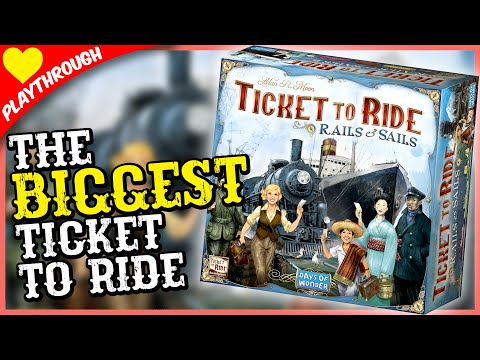Ticket To Ride Rails & Sails Full Play - 4 Players LIVE with Tabletalk
