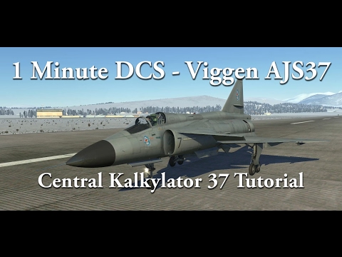 1 Minute DCS - Viggen AJS37 - Central Kalkylator 37 Tutorial