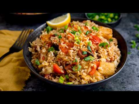 Ham and Pineapple Fried Rice {30-minute Dinner}