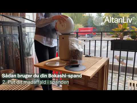 Sådan bruges Bokashi 2.0 spanden