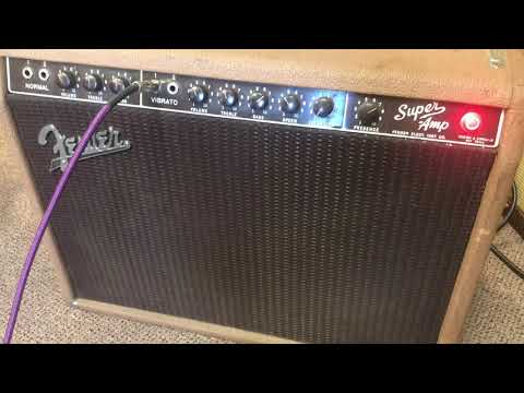 Barney Kessel's 1962 Brown Fender Super Amp restored by George Alessandro / D-Town Guitars