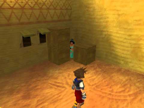 Kingdom Hearts, English cutscene: 91 - Princess Jasmine - HD 720p