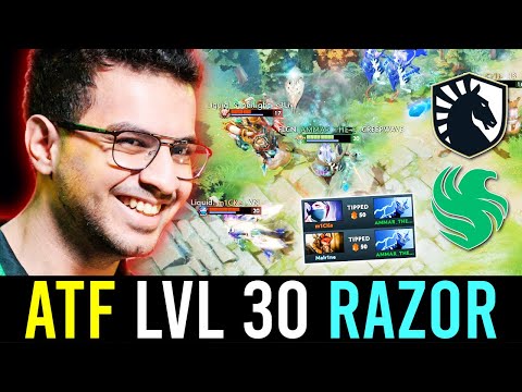 "when ATF picks his BEST HERO against LIQUID in EWC.." - LVL 30 RAZOR for a reason!