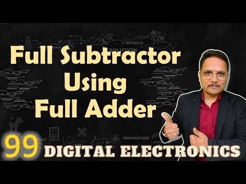 Full Subtractor using Full Adder Combinational circuit in Digital Electronics FullSubtractor