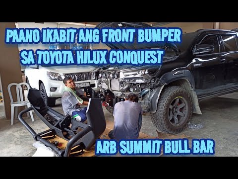 INSTALLING ARB SUMMIT FRONT BUMPER ON THIS TOYOTA HILUX CONQUEST