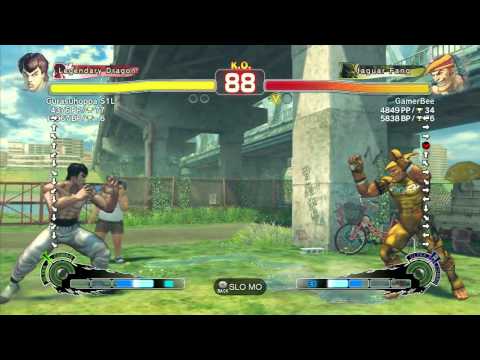 SSF4 AE: Gurasuhoppa S1L (FeiLong) vs GamerBee (Adon) - Ranked Match (720p HD)
