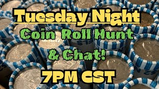 🔴 10/7/25 Tuesday Night Coin Roll Hunt & Chat! We LOVE Nickels!
