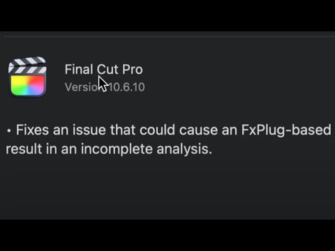 How to Update FCPX version 10.6.10 - Final Cut Pro X - Mac