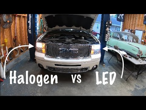 LED Headlight Install Sierra. Are They Worth It?