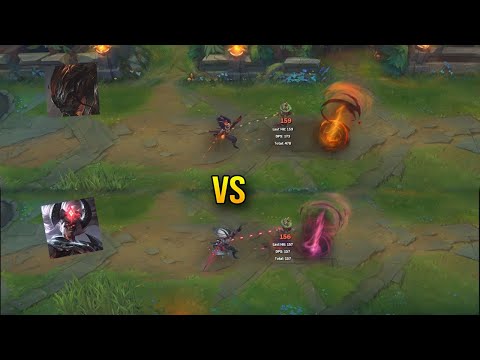 Genesis Nightbringer Yasuo vs Nightbringer Yasuo Skin Comparison - League of Legends