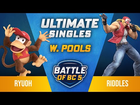 Ryuoh (Diddy Kong) vs Riddles (Terry) - Ultimate Singles Losers Top 48 - Battle of BC 5