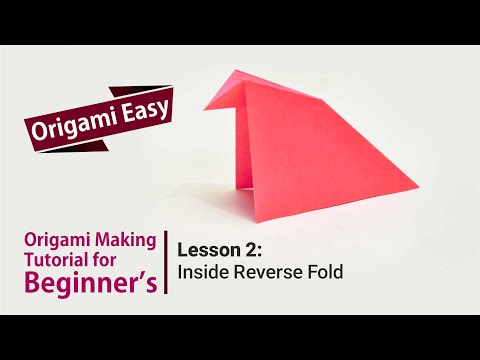 Origami Basics Lesson 1 Folding mountains and valleys