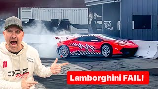 HE CRASHED HIS LAMBORGHINI AT DDE HQ!