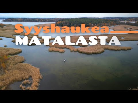 Matalan veden syyshauen kalastusta  [ Hauenkalastusta merellä lokakuussa ]