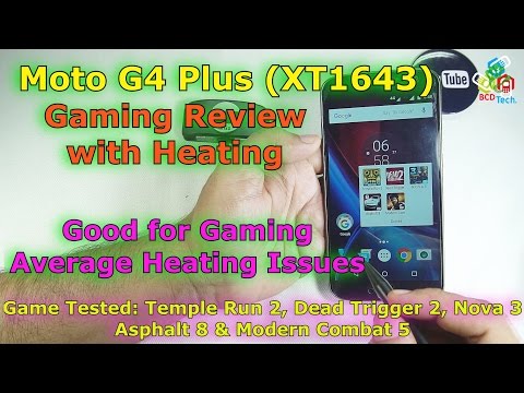 Moto G4 Plus (XT1643) Gaming Review with Temperature Video