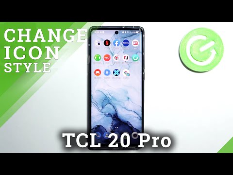 How to Change Shape of Icons in TCL 20 Pro - Use Icon Editor