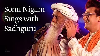 Sonu Nigam Sings with Sadhguru at Mahashivratri - YouTube