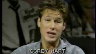 Corey Hart 1984 Interview clip on getting fan mail and Canadian touring
