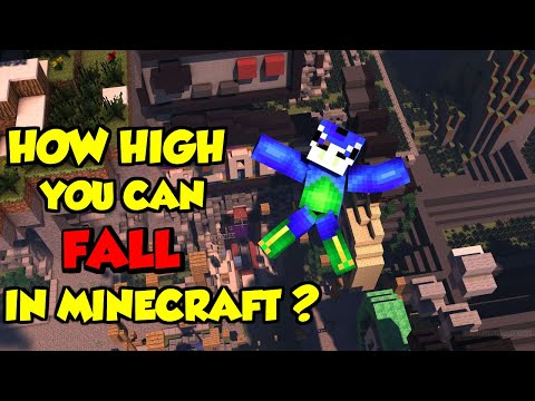 How HIGH Can You Fall in Minecraft? #Shorts