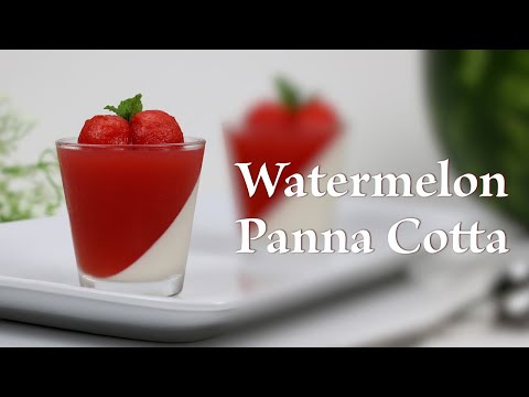 Watermelon Panna Cotta Recipe I Jono Sweet Treats