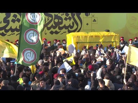 Coffin of Hezbollah senior official arrives for burial in south Lebanon | AFP