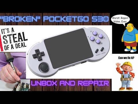 Cheap "Broken" PocketGo S30- Part 1 Can We Fix It?