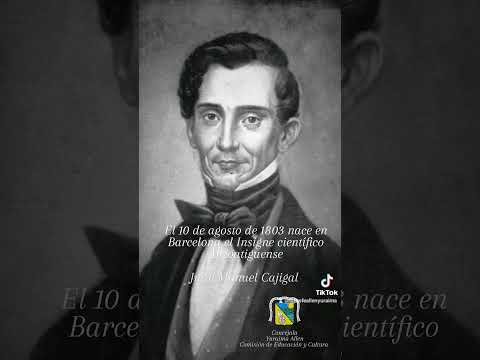 El 10 de agosto de 1803 nace en Barcelona el Insigne científico anzoatiguense Juan Manuel Cajigal.