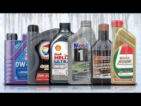 Engine oil 0W30 Cold Test -30°C Shell 0W30, Mobil 1 0W30, Total 0W30, Liqui Moly 0W30