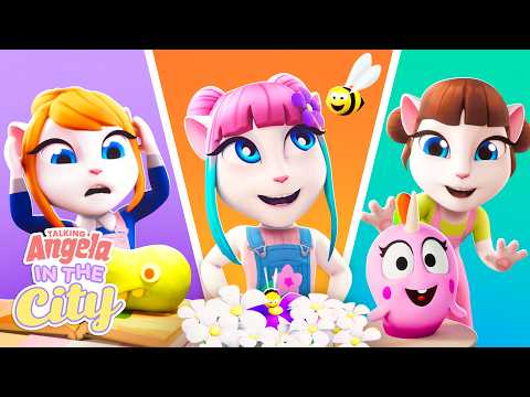 Best Moments Marathon 🌟🏙️ Talking Angela: In The City Cartoon Collection