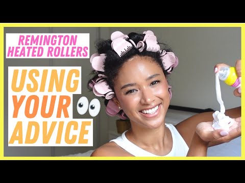 Retrying the Remington heated rollers using YOUR advice... but did it work? 👀