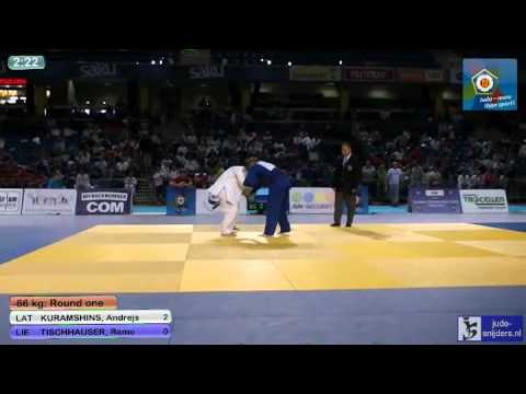 Judo 2013 European Championships U18 Tallinn: Kuramshins (LAT) - Tischhauser (LIE) [-66kg]