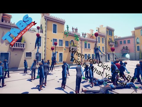 TABS | 25 Balloon Archer , 25 Firework Archer , 5 Samurai , 5 Fencer Vs Every Units (Same Price)