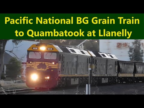 Pacific National Quambatook Grain Train at Llanelly - 3rd Dec 2020