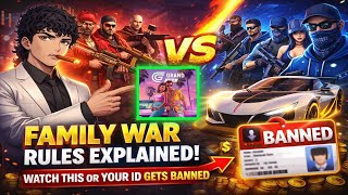 ⚠️ FAMILY WAR RULES EXPLAINED! Watch This or Your ID Gets BANNED 😱 | Grand Mobile RP Life Simulator